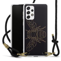 Carry Case Transparent Leather black/gold