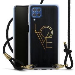 Carry Case Transparent Leather black/gold