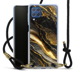 Carry Case Transparent Leather black/gold