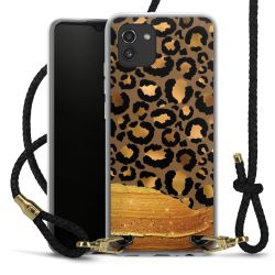 Carry Case Transparent Leather black/gold