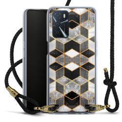 Carry Case Transparent Leather black/gold