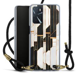 Carry Case Transparent Leather black/gold