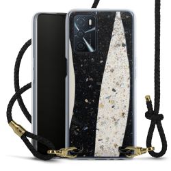 Carry Case Transparent Leather black/gold