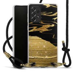 Carry Case Transparent Leather black/gold