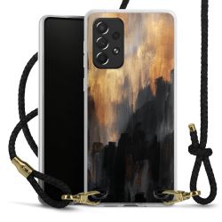 Carry Case Transparent Leather black/gold