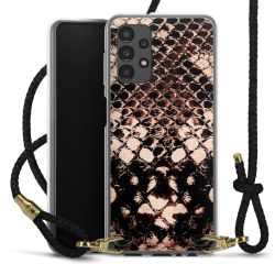 Carry Case Transparent Leather black/gold