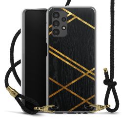 Carry Case Transparent Leather black/gold