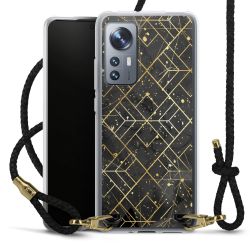 Carry Case Transparent Leather black/gold