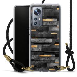 Carry Case Transparent Leather black/gold