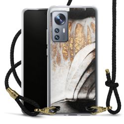 Carry Case Transparent Leather black/gold