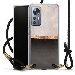 Carry Case Transparent Leather black/gold