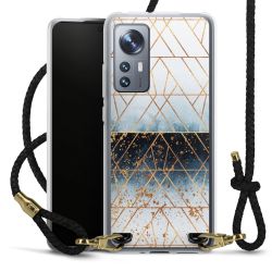 Carry Case Transparent Leather black/gold