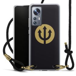 Carry Case Transparent Leather black/gold