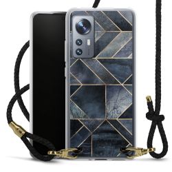 Carry Case Transparent Leather black/gold