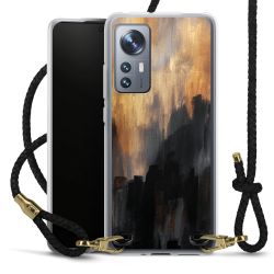 Carry Case Transparent Leather black/gold