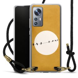 Carry Case Transparent Leather black/gold