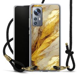 Carry Case Transparent Leather black/gold