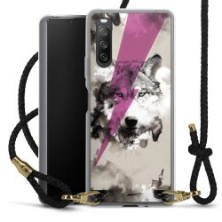 Carry Case Transparent Leather black/gold