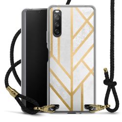 Carry Case Transparent Leather black/gold