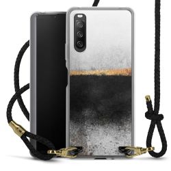 Carry Case Transparent Leather black/gold