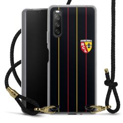 New Carry Case Transparent Leder schwarz/gold