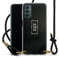 Carry Case Transparent Leather black/gold