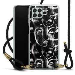 Carry Case Transparent Leather black/gold