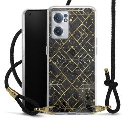 Carry Case Transparent Leather black/gold