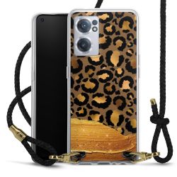 Carry Case Transparent Leather black/gold