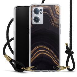 Carry Case Transparent Leather black/gold