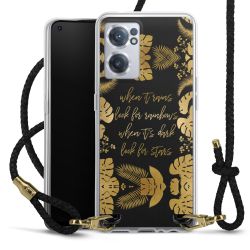 Carry Case Transparent Leather black/gold