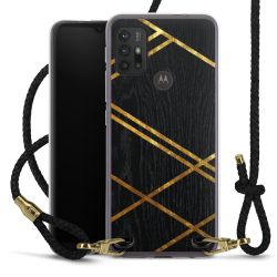 Carry Case Transparent Leather black/gold