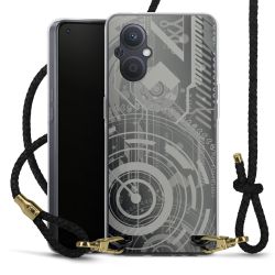 Carry Case Transparent Leather black/gold