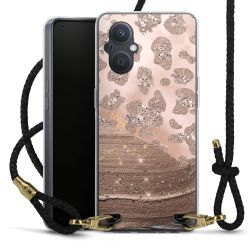 Carry Case Transparent Leather black/gold