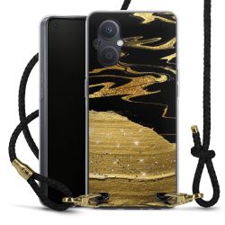 Carry Case Transparent Leather black/gold