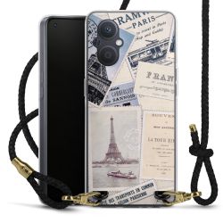 Carry Case Transparent Leather black/gold