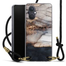 Carry Case Transparent Leather black/gold