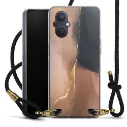 Carry Case Transparent Leather black/gold