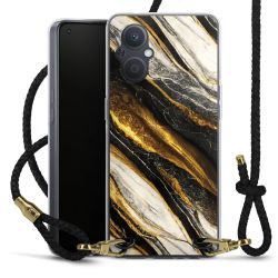 Carry Case Transparent Leather black/gold