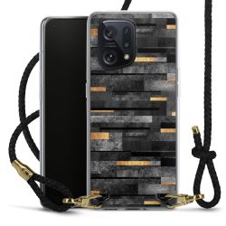 Carry Case Transparent Leather black/gold