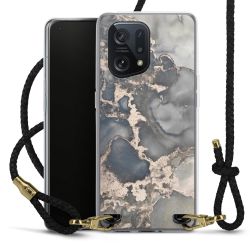 Carry Case Transparent Leather black/gold