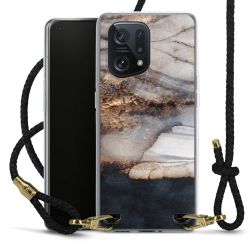 Carry Case Transparent Leather black/gold