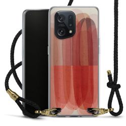 Carry Case Transparent Leather black/gold