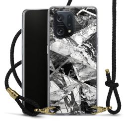 Carry Case Transparent Leather black/gold