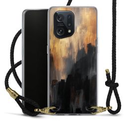 Carry Case Transparent Leather black/gold