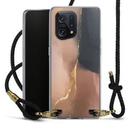 Carry Case Transparent Leather black/gold