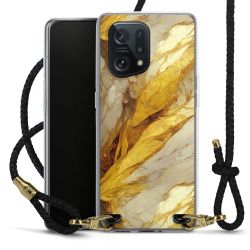 Carry Case Transparent Leather black/gold