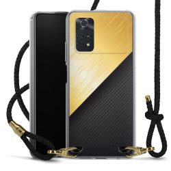 Carry Case Transparent Leather black/gold