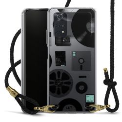 Carry Case Transparent Leather black/gold