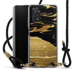 Carry Case Transparent Leather black/gold